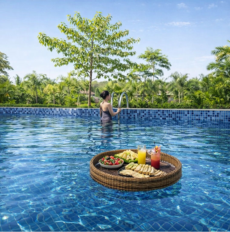 Swimming pool resort Jim Corbett